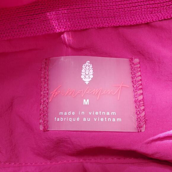 FP Movement Free People Quinn Quilted Waistcoat Puffer Magenta Haze Combo Medium - Picture 10 of 13